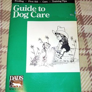 Guide to dog care Paperback Dads products 1989 New Vintage